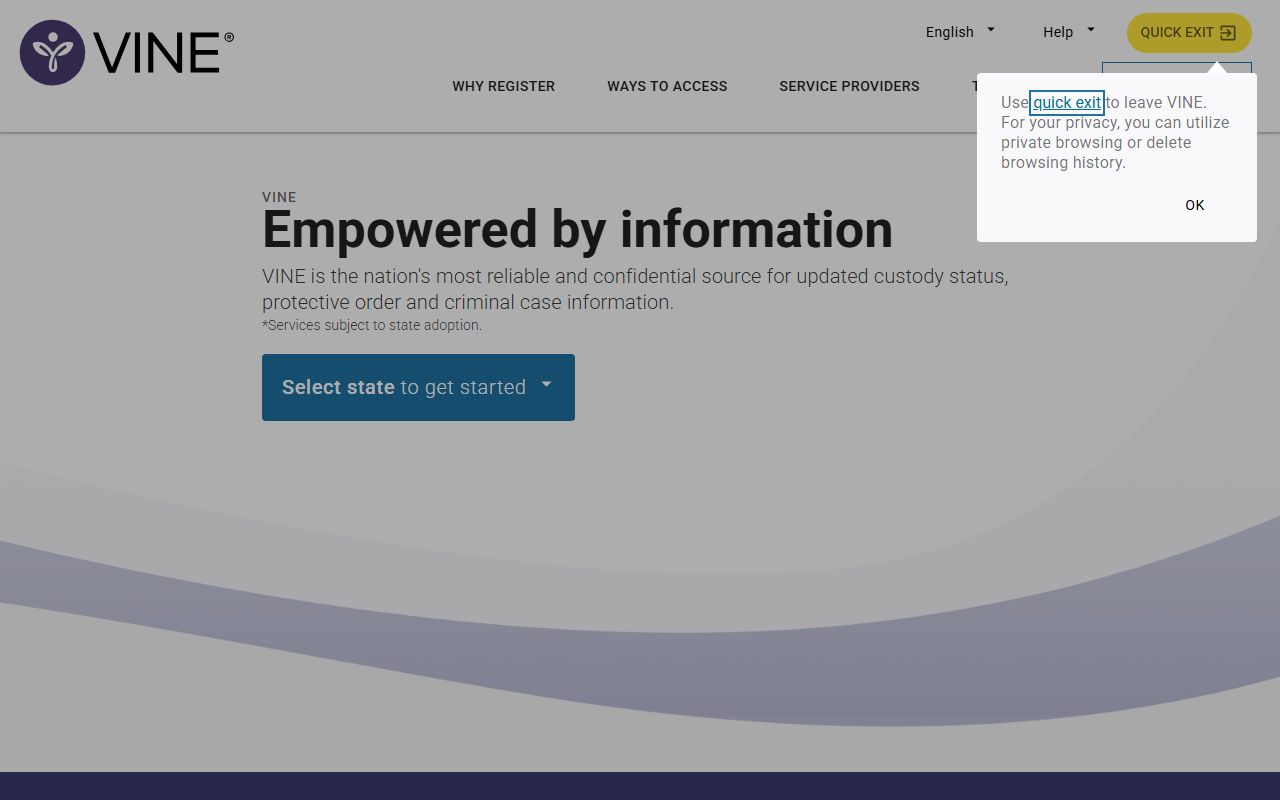 VINELink custody and victim notification search for Duval County inmate records